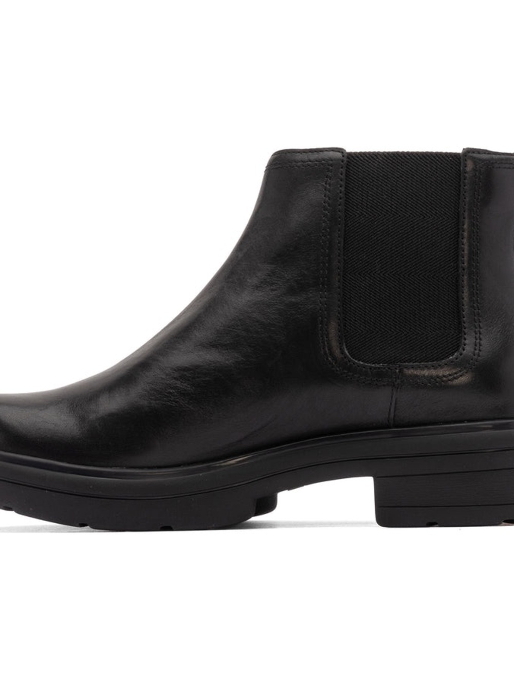 Abeo Black Leather Chelsea Ankle Boots - Picture 3 of 5